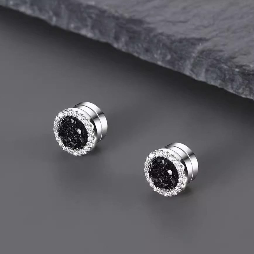 Wholesale Dazzling Magnetic Ear Clips for Men High-end and Elegant Earrings